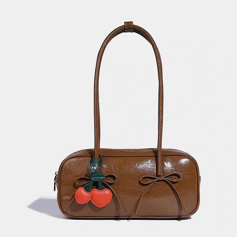 Beaira Unique autumn and winter bow design fashionable armpit bag simple baguette bag large capacity commuting versatile shoulder bag