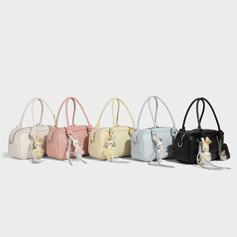 Beaira Uniquely designed bowling bag women's new fashionable retro handbag single shoulder crossbody Boston bag