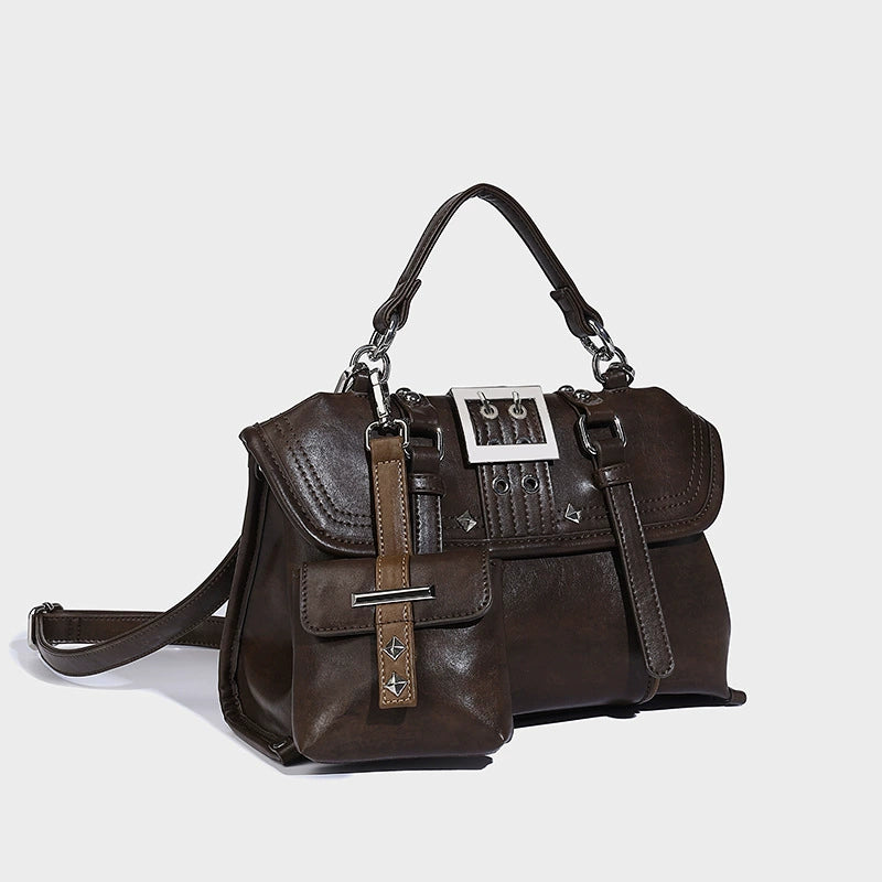 Beaira Winter American retro style handbag niche fashion single shoulder bag new commuting versatile backpack