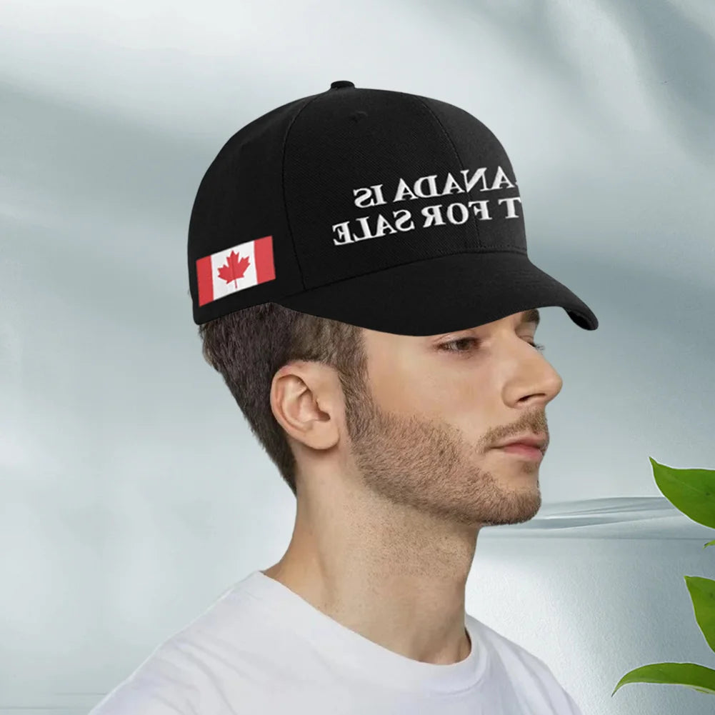Beaira Canada Is for Sale Hat Adjustable Embroidered Classic Cap Breathable Vintage Baseball Cap for Hiking Fishing