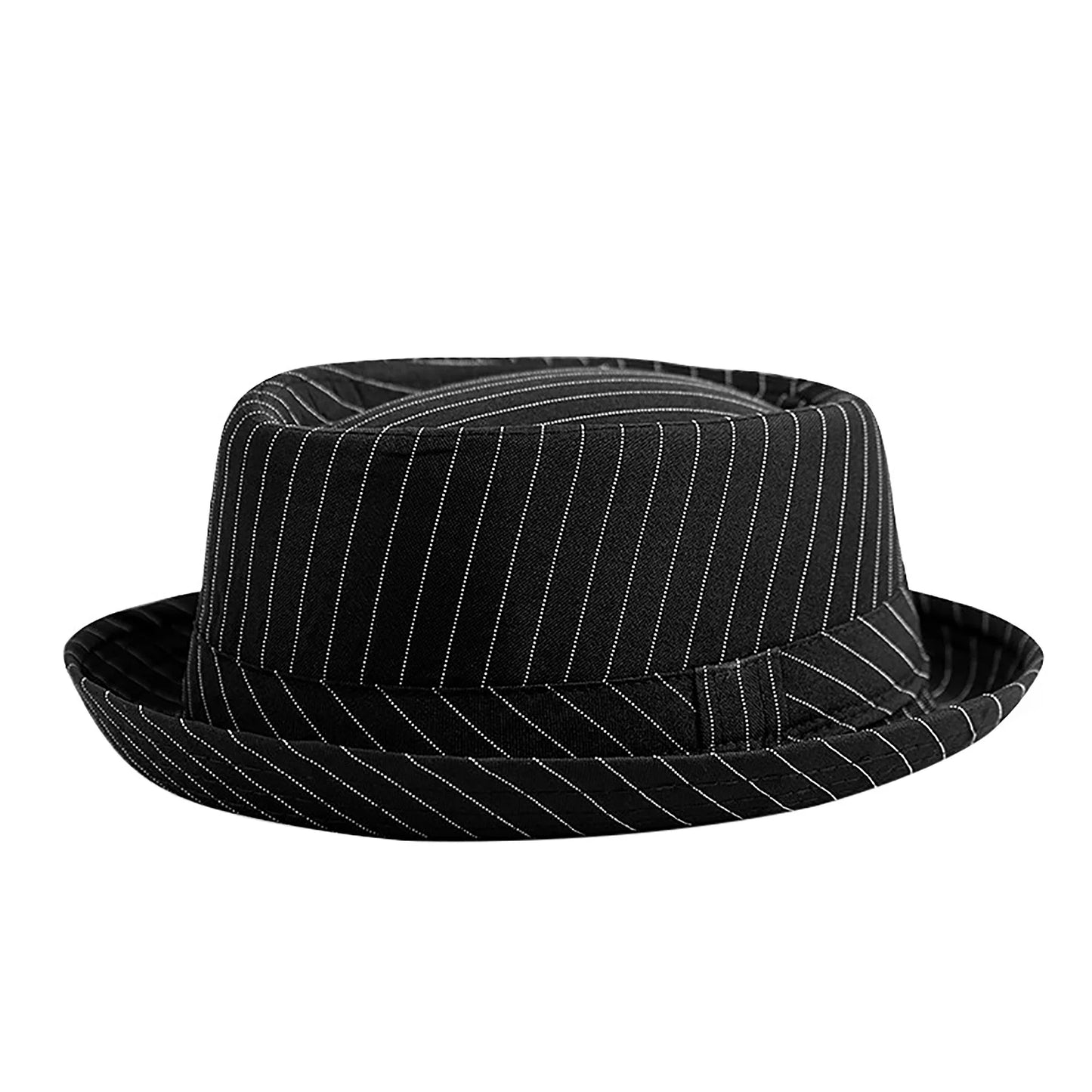 Beaira Casual Fashion Men Striped Short Hat Brim Fedoras Classic Neutral Soft Tweed Dress Hat Suitable for Camping and Hiking