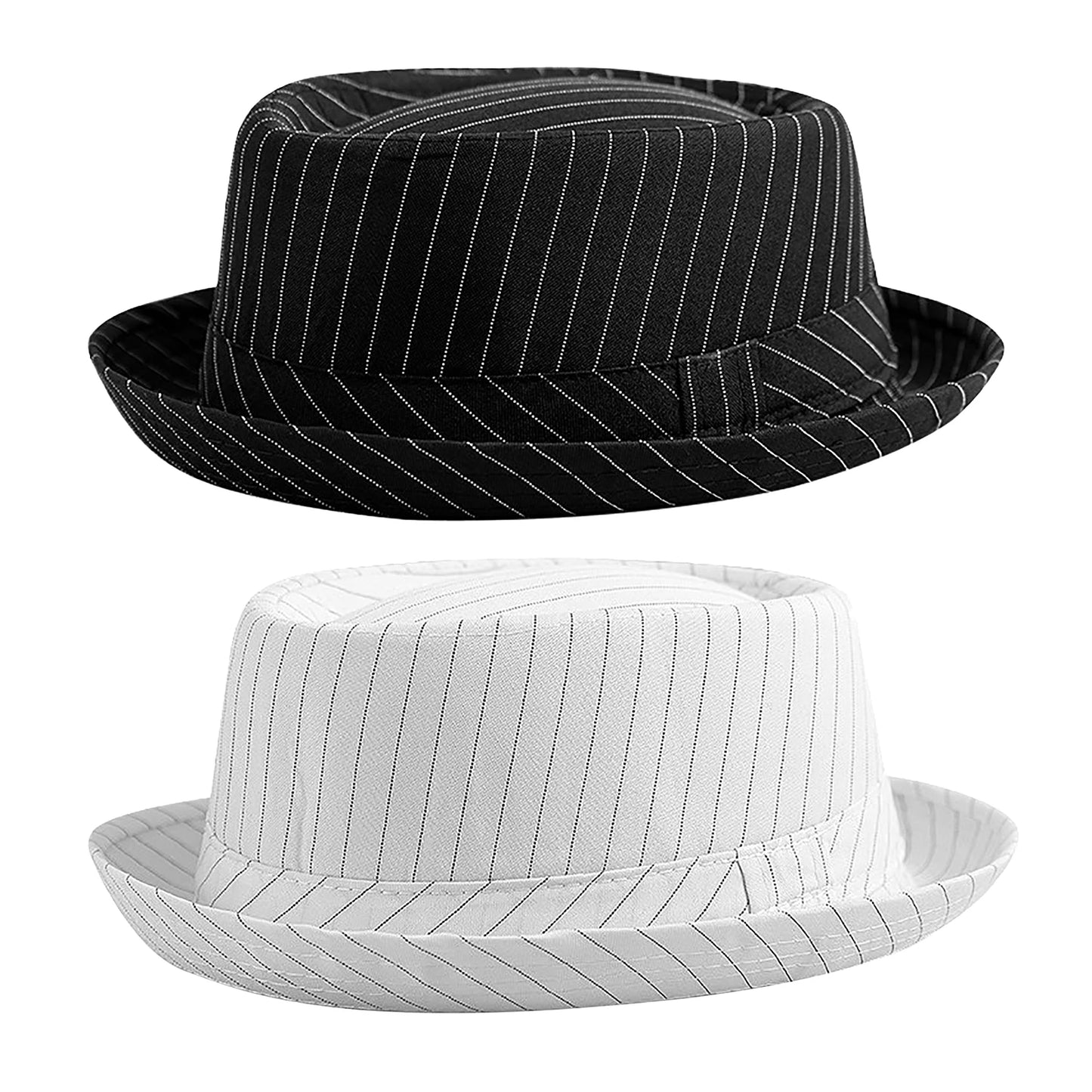 Beaira Casual Fashion Men Striped Short Hat Brim Fedoras Classic Neutral Soft Tweed Dress Hat Suitable for Camping and Hiking