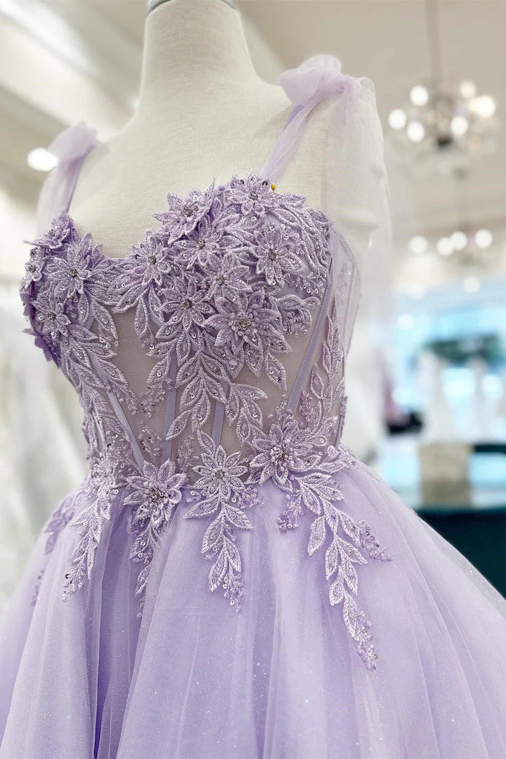 Cute A Line Sweetheart Tulle Appliques Short Cheap Homecoming Dresses