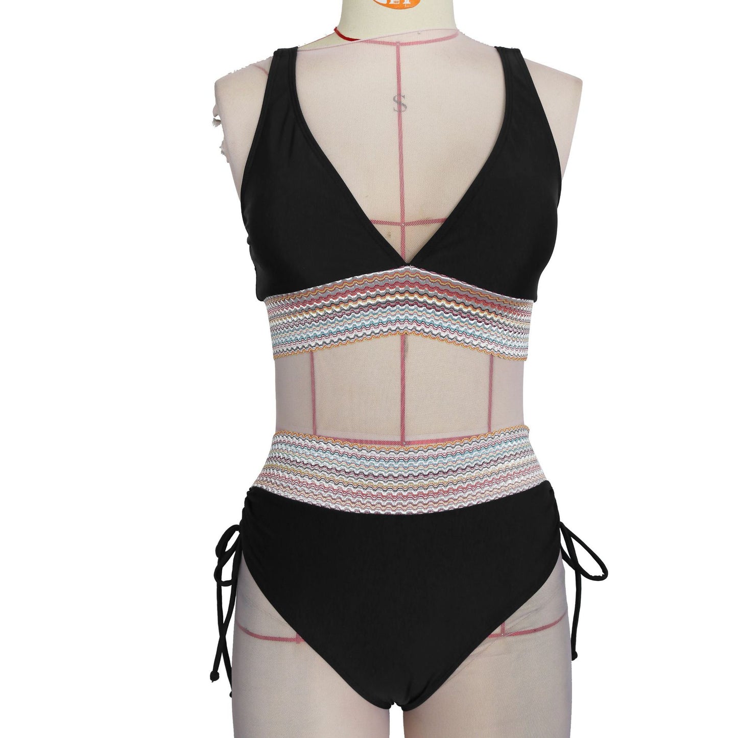Beaira European and American new women's split swimsuit sexy bikini high waist belly covering neck hanging tight swimsuit