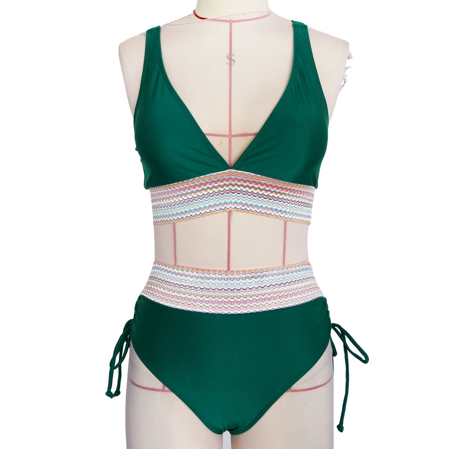Beaira European and American new women's split swimsuit sexy bikini high waist belly covering neck hanging tight swimsuit