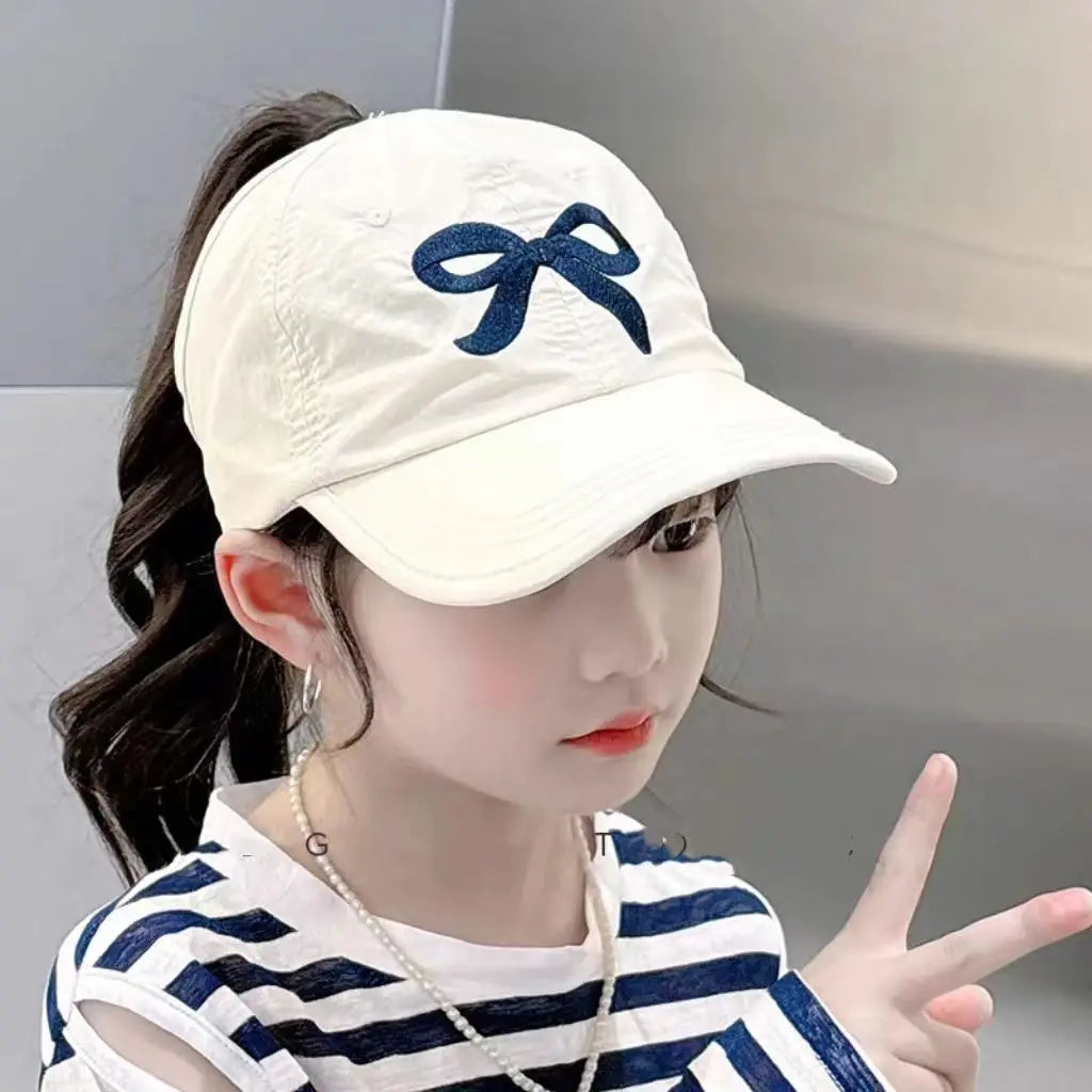 Beaira Fashion High Ponytail Kids Boy Girl Sun Hats Quick Drying Baseball Caps Adjustable Travel Caps Children Peaked Hats With Hole