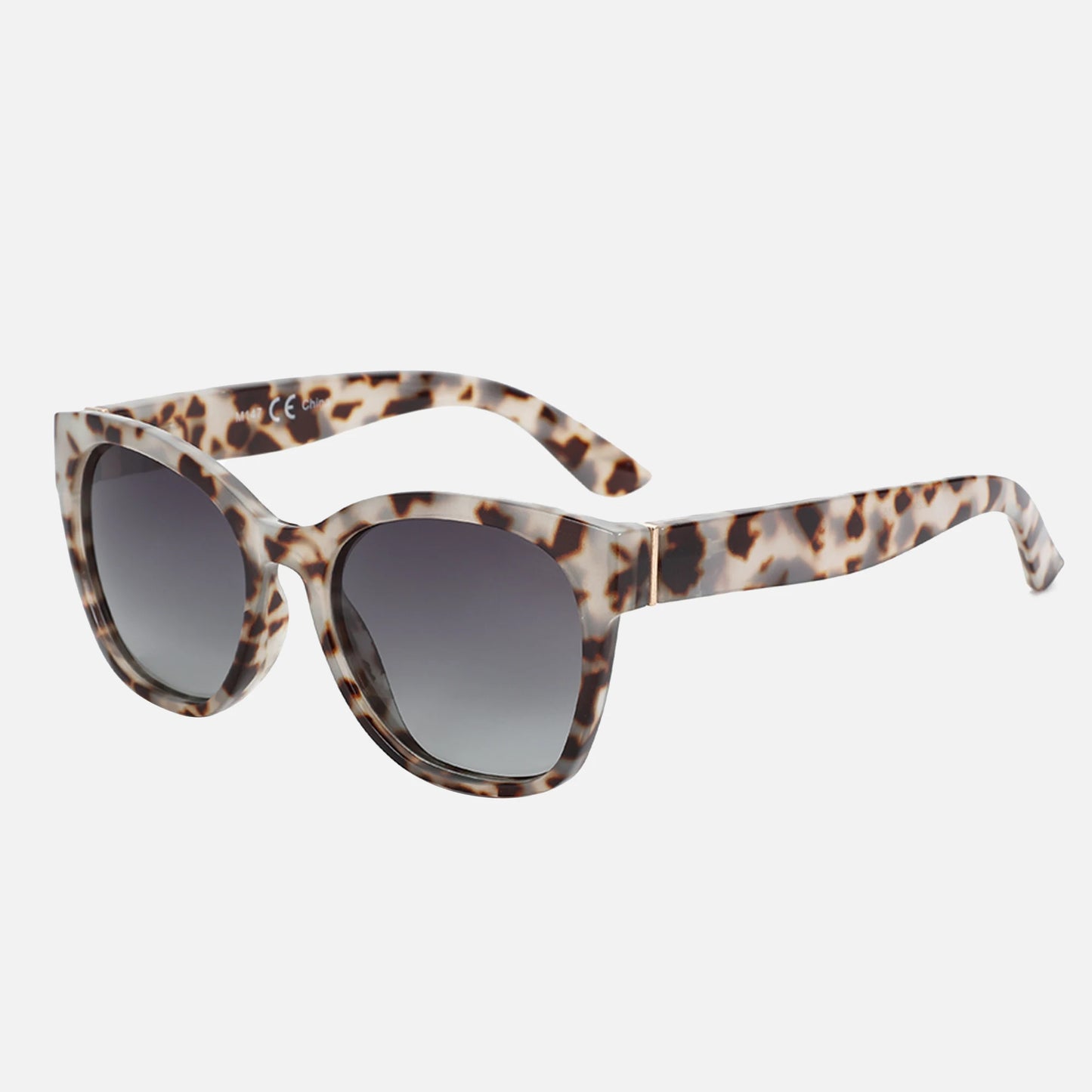 Beaira Fashion Original Thick Butterfly Frame Polarized Sunglasses for Women Chunky Uv400 Protection Shade Cat Eye Sun Glasses