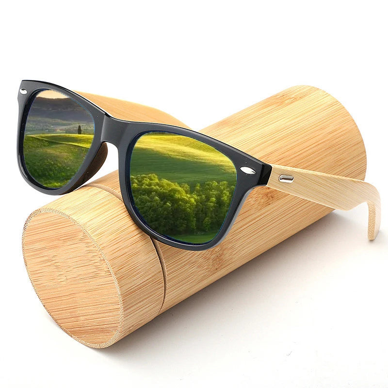 Beaira Fashion Wood Men's Ultraviolet Sunglasses Classic Male Driving Riding UV400 Sports Sun Glasses Eyewear Wooden Bamboo Eyeglasses