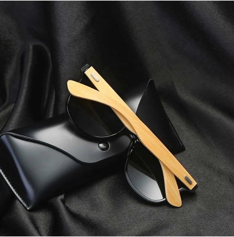 Beaira Fashion Wood Men's Ultraviolet Sunglasses Classic Male Driving Riding UV400 Sports Sun Glasses Eyewear Wooden Bamboo Eyeglasses