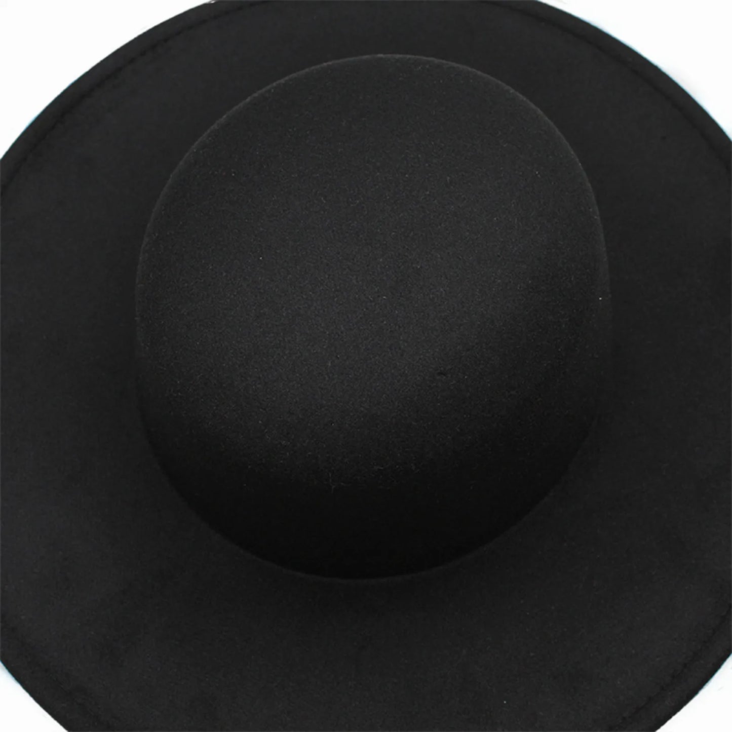 Beaira French Style 10cm Wide Brim Derby Top Hat Socialite Wind Hepburn Wind Wool Felt Fedoras Hat Elegant Wedding Dress Hat