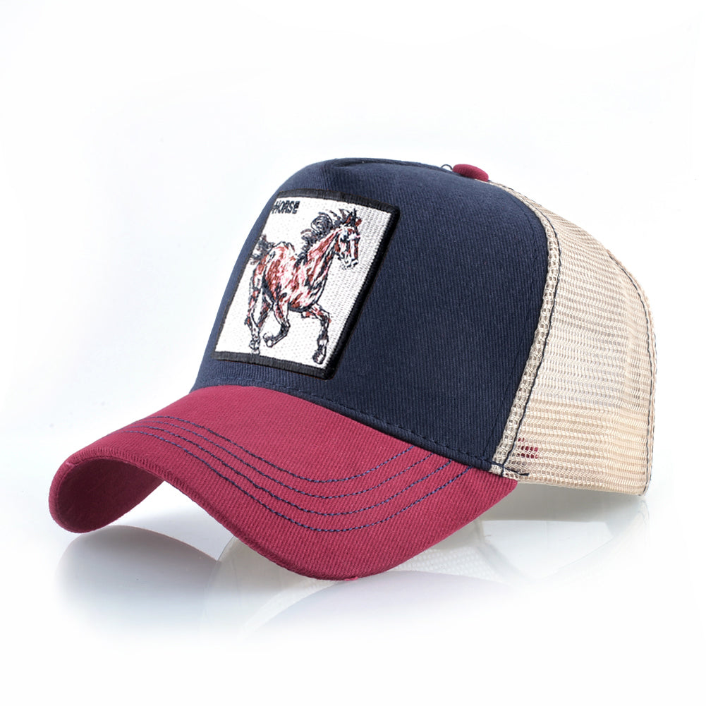 Beaira New Fashion Baseball Caps Men Women Snapback Mesh Baseball hats With Horse Embroidery Patch Trucker Casquette Summer Visor Caps