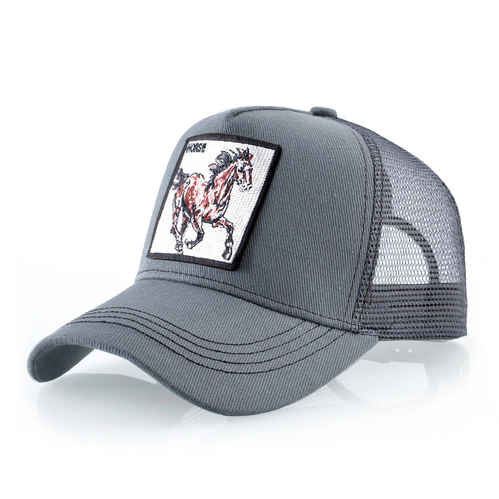 Beaira New Fashion Baseball Caps Men Women Snapback Mesh Baseball hats With Horse Embroidery Patch Trucker Casquette Summer Visor Caps