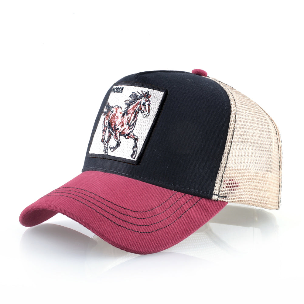 Beaira New Fashion Baseball Caps Men Women Snapback Mesh Baseball hats With Horse Embroidery Patch Trucker Casquette Summer Visor Caps