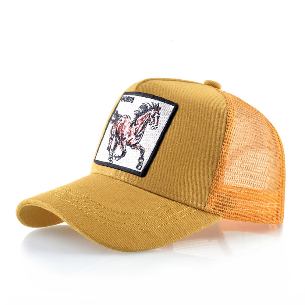 Beaira New Fashion Baseball Caps Men Women Snapback Mesh Baseball hats With Horse Embroidery Patch Trucker Casquette Summer Visor Caps