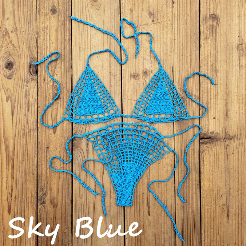 Beaira Handmade Crochet Micro Bikini G Thong String Beach Swimwear Sexy Lingerie Sets