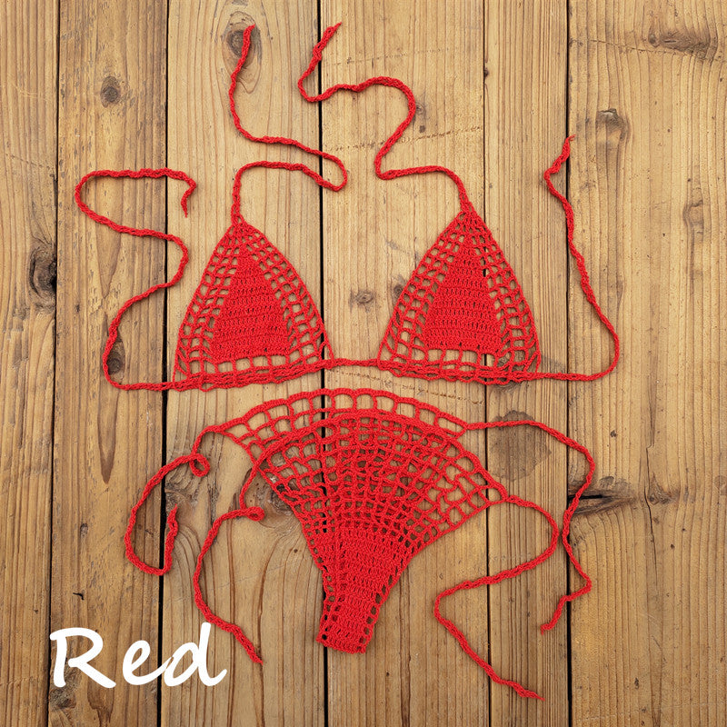 Beaira Handmade Crochet Micro Bikini G Thong String Beach Swimwear Sexy Lingerie Sets
