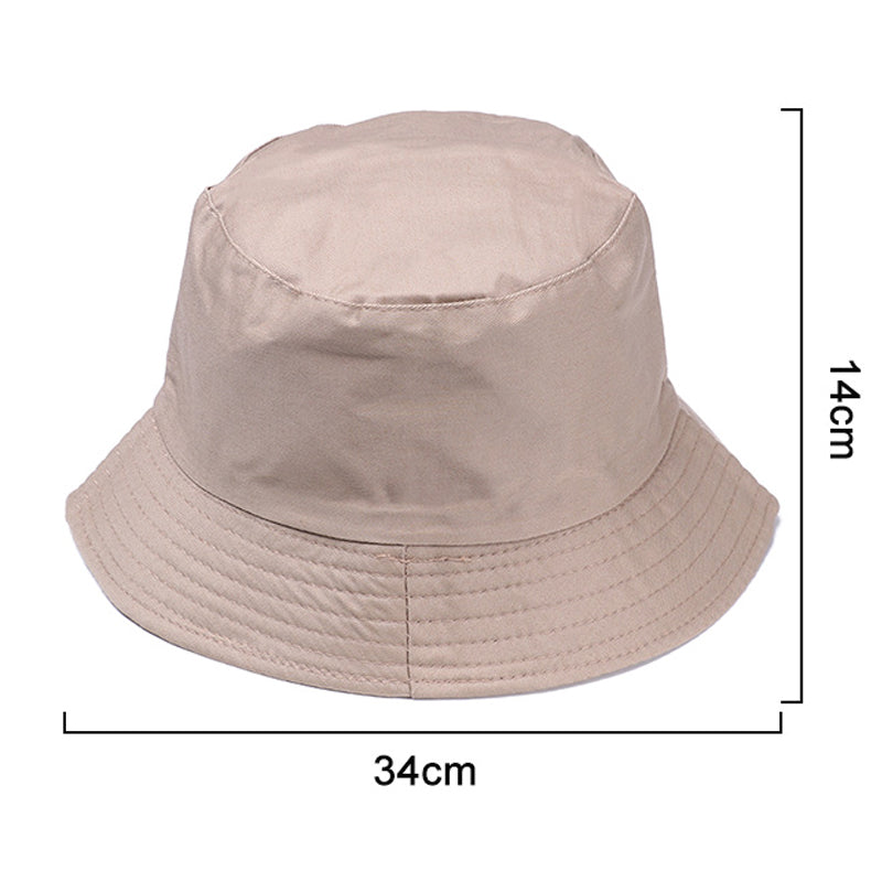 Beaira Cotton Summer Foldable Bucket Hat Unisex Women Outdoor Sunscreen Hat Pure Color Fishing Hunting Cap Men Basin Chapeau Beach Cap