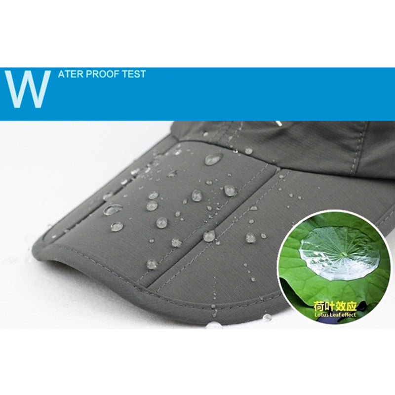 Beaira Waterproof Outdoor Sport Baseball Cap Unisex Spring Summer Quick Drying Hat Breathable Cap Foldable Cycling hat Sun Protection