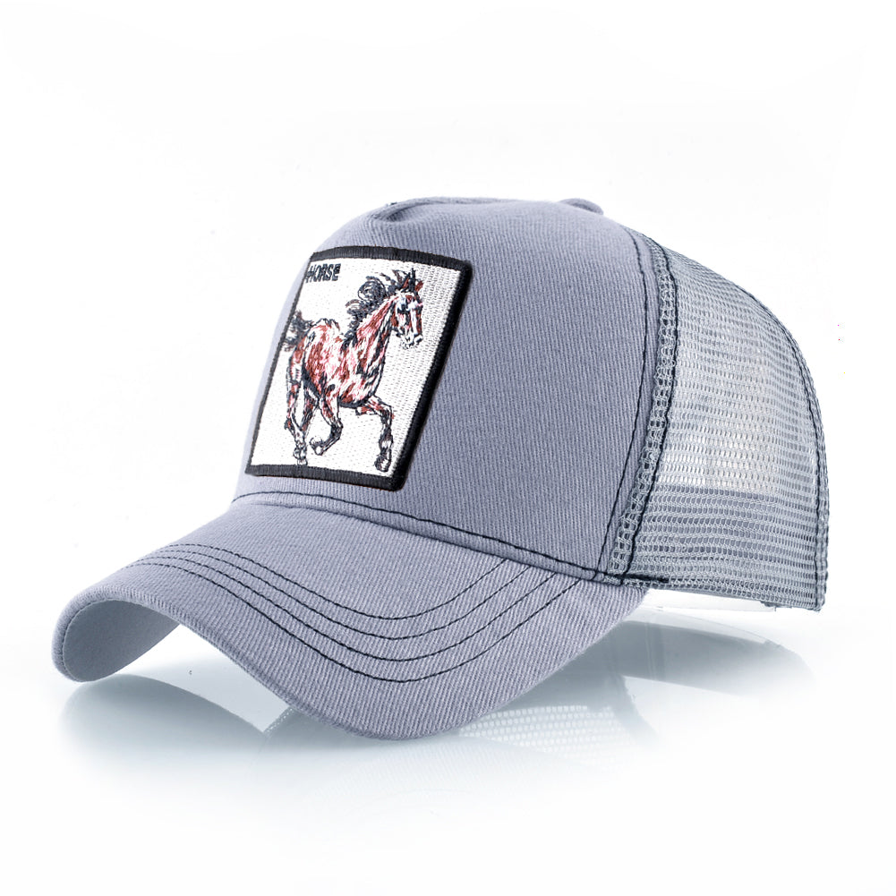 Beaira New Fashion Baseball Caps Men Women Snapback Mesh Baseball hats With Horse Embroidery Patch Trucker Casquette Summer Visor Caps