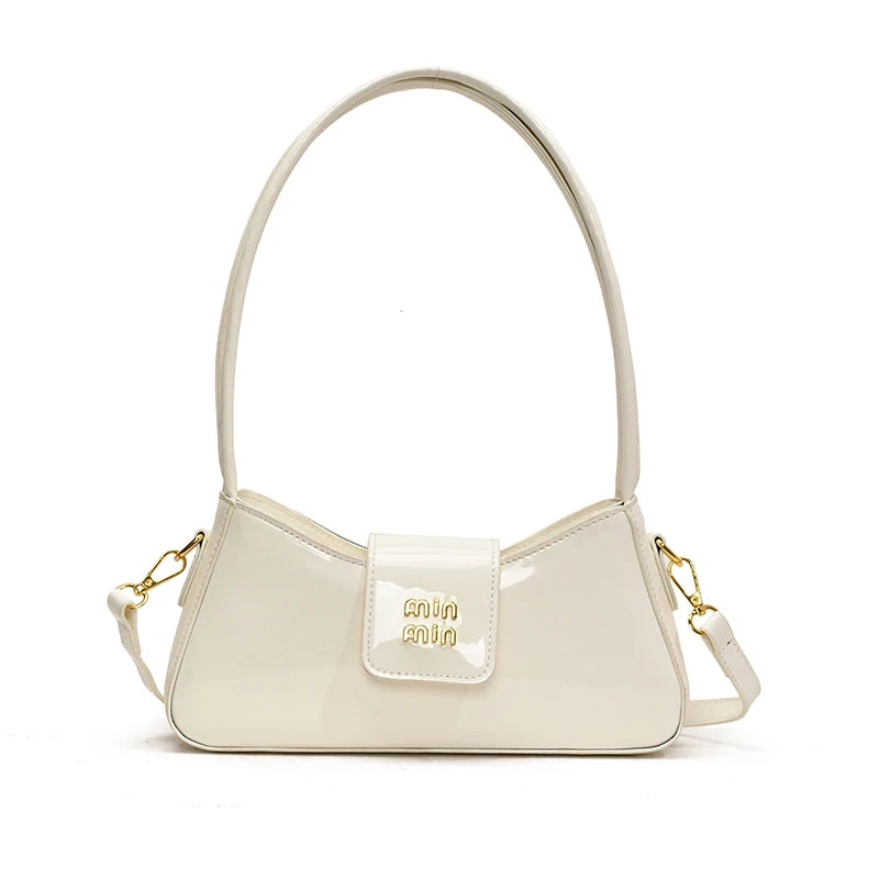 Beaira Light Luxury High-end Patent Leather Ladies Shoulder Bag New PU Leather Women Tote Bag Underarm Handbag Crossbody Purse