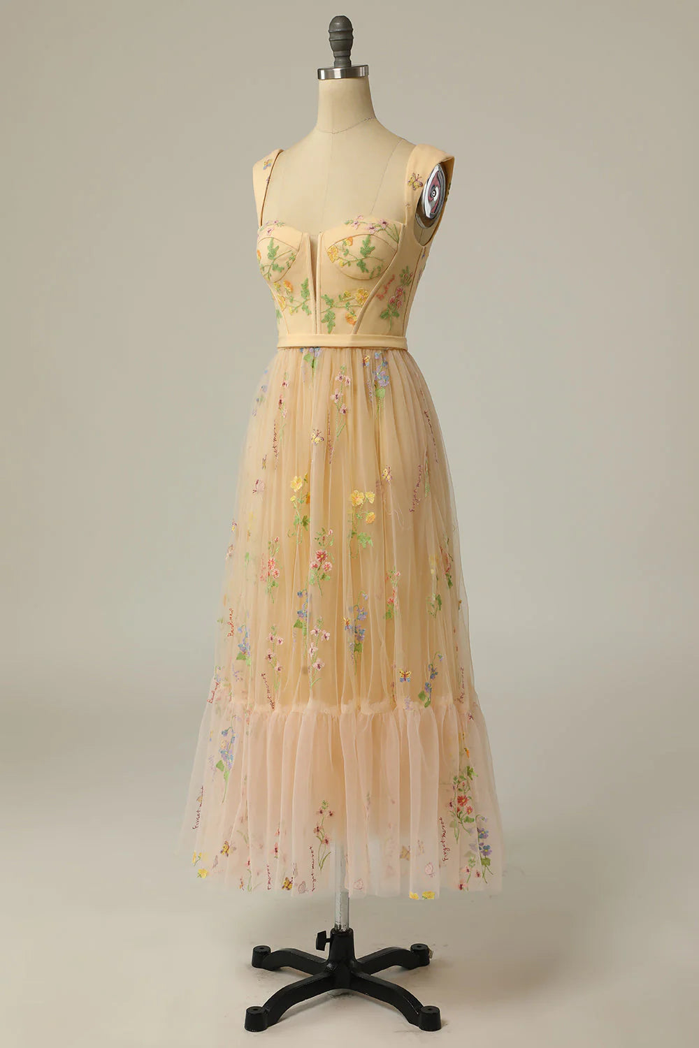 Lovely Sweetheart straps Homecoming Dresses A Line Tulle Tea Length