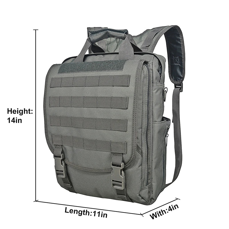 Beaira Molle Laptop Bag Tactical Messenger Bags Computer Backpack Fanny Belt Shouder Camping Outdoor Sports Bag