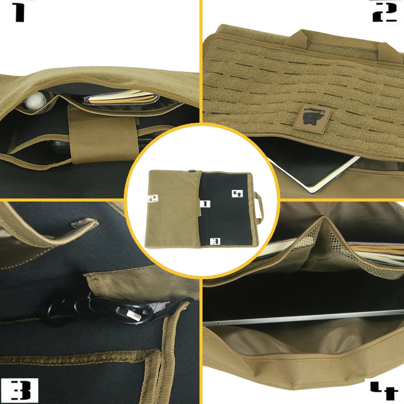 Beaira Molle Military Laptop Bag Tactical Messenger Bags Computer Backpack Fanny Belt Shouder Camping Outdoor Sports Army Bags