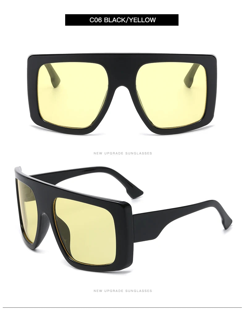 Beaira Motorcycle Oversized Punk Square Sunglasses Women Y2K Unique Men Trendy Sports Sun Glasses Luxury Brand Goggles Unisex UV400