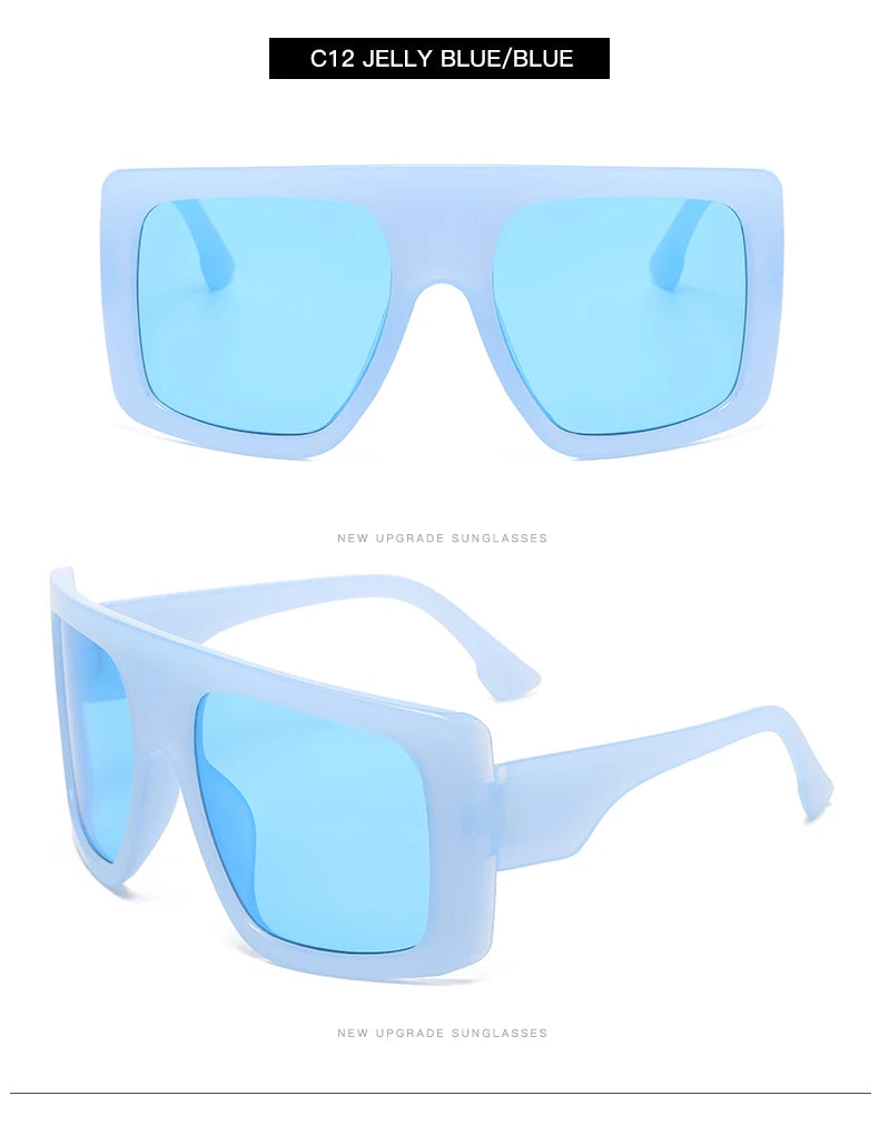 Beaira Motorcycle Oversized Punk Square Sunglasses Women Y2K Unique Men Trendy Sports Sun Glasses Luxury Brand Goggles Unisex UV400