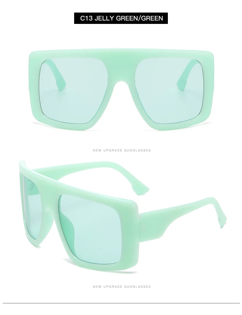 Beaira Motorcycle Oversized Punk Square Sunglasses Women Y2K Unique Men Trendy Sports Sun Glasses Luxury Brand Goggles Unisex UV400
