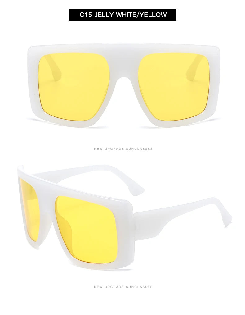 Beaira Motorcycle Oversized Punk Square Sunglasses Women Y2K Unique Men Trendy Sports Sun Glasses Luxury Brand Goggles Unisex UV400