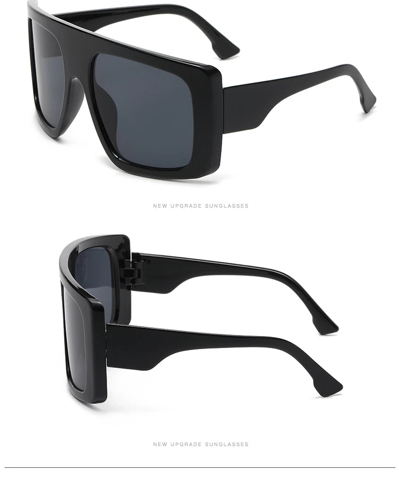 Beaira Motorcycle Oversized Punk Square Sunglasses Women Y2K Unique Men Trendy Sports Sun Glasses Luxury Brand Goggles Unisex UV400