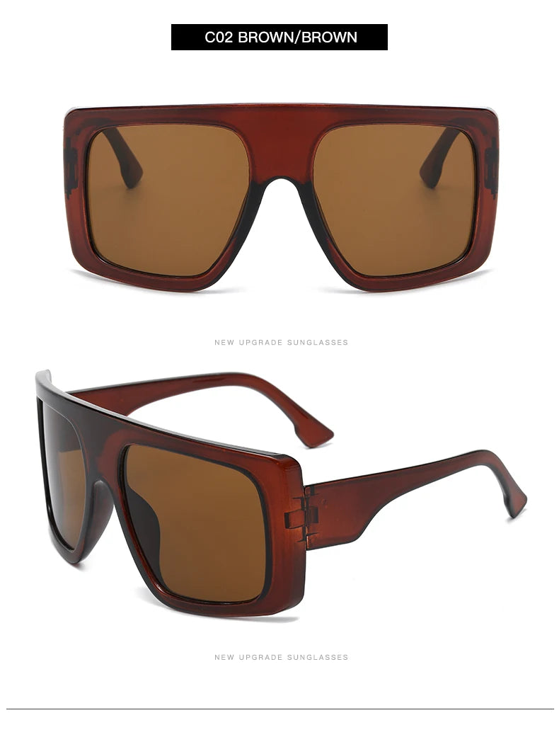 Beaira Motorcycle Oversized Punk Square Sunglasses Women Y2K Unique Men Trendy Sports Sun Glasses Luxury Brand Goggles Unisex UV400