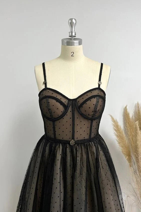 New Arrival Homecoming Dresses A Line Tulle With Spaghetti Strap