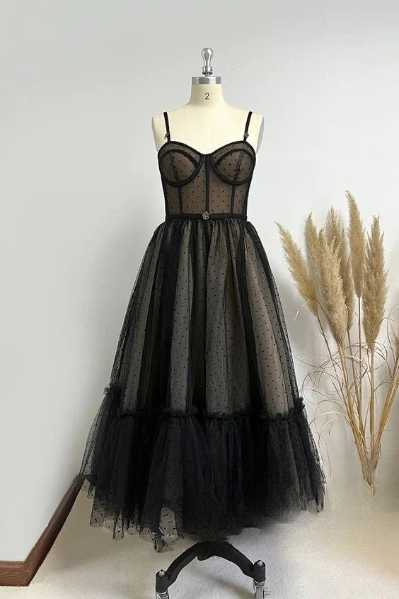 New Arrival Homecoming Dresses A Line Tulle With Spaghetti Strap