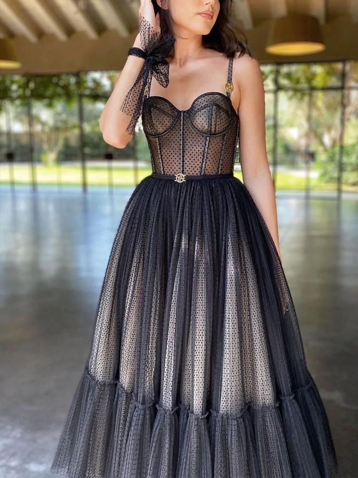 New Arrival Homecoming Dresses A Line Tulle With Spaghetti Strap