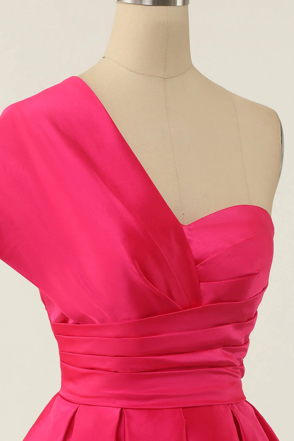 New Arrival One Shoulder A Line Homecoming Cocktail Dresses With Satin