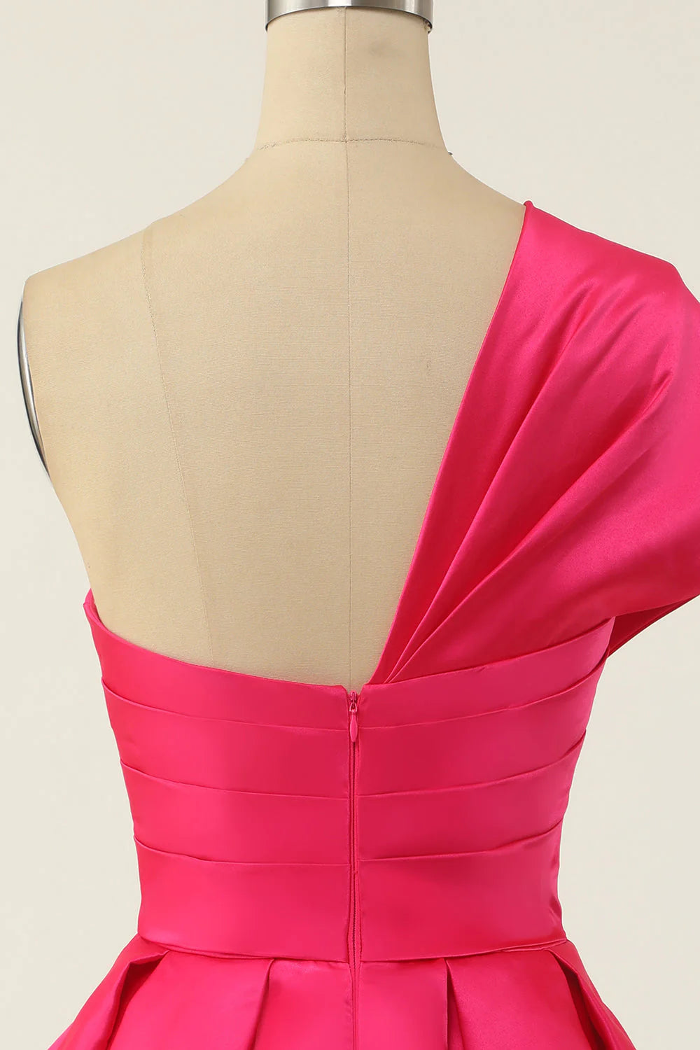 New Arrival One Shoulder A Line Homecoming Cocktail Dresses With Satin