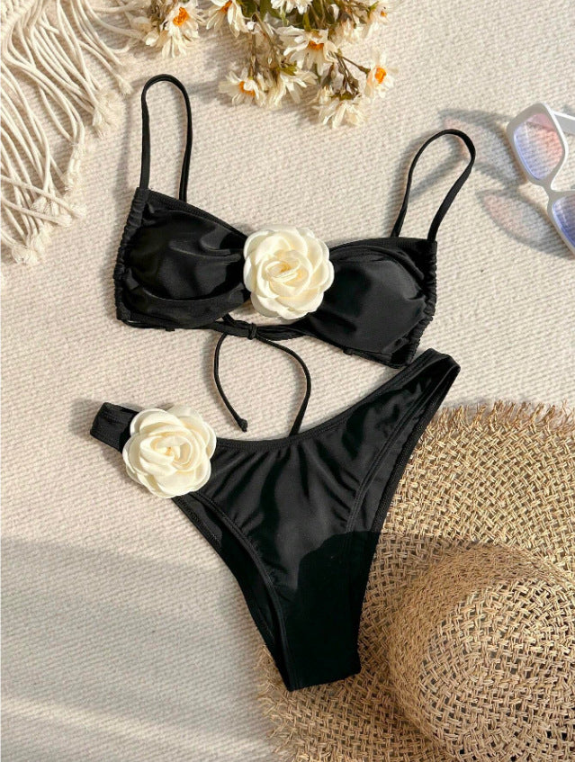Beaira New Fashionable 3D Flower Bikini Set Cross border Sexy Beach Vacation Bikini Swimming