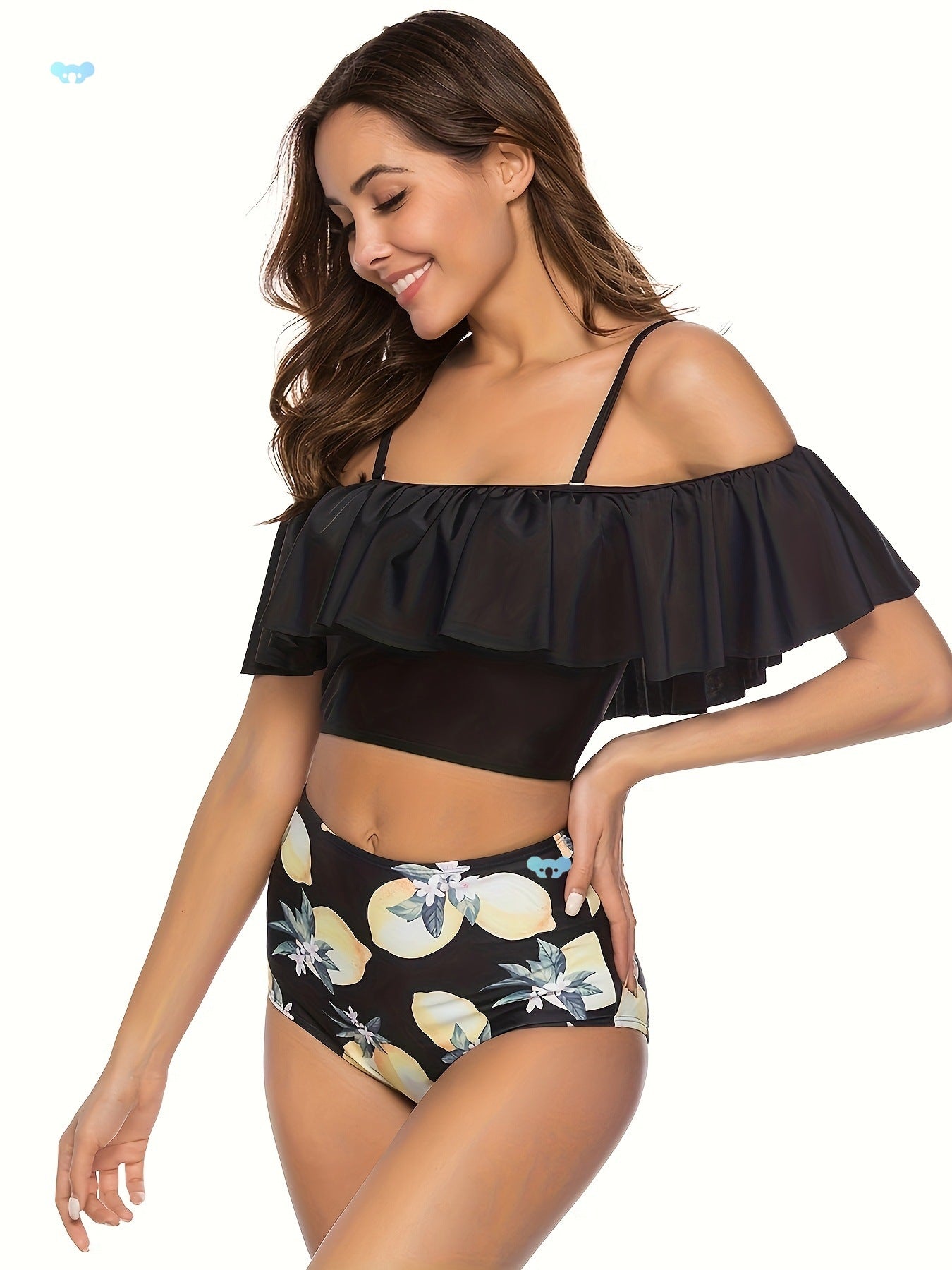 Beaira Ruffle Bikini Set High Waisted Swimsuit Women's Swimwe