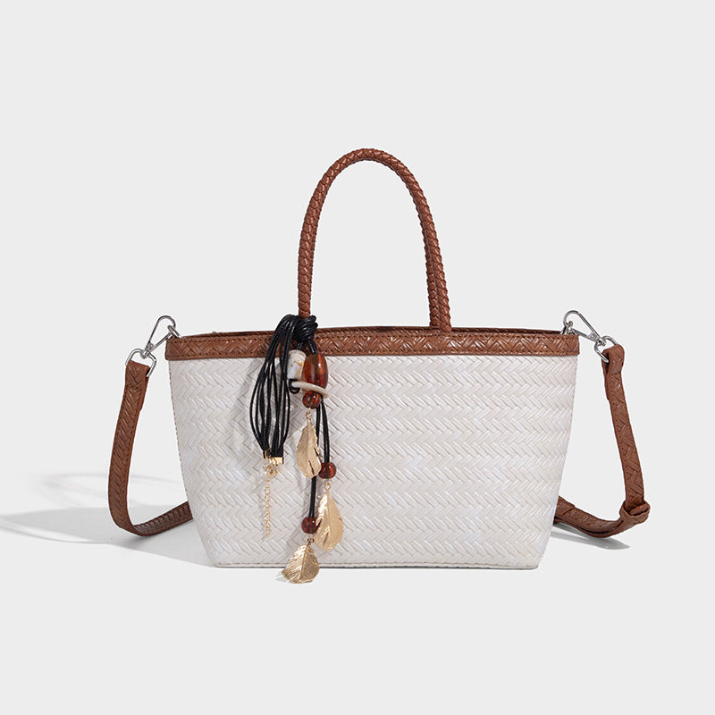 Beaira Advanced Handheld Woven Bag for Women's New Trendy Fashion Versatile Work Commuter Single Shoulder Crossbody Bag