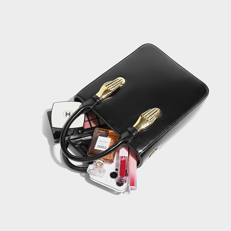 Beaira Black box bag for autumn and winter new high-end style niche designer high-quality handheld crossbody small square bag women's trend