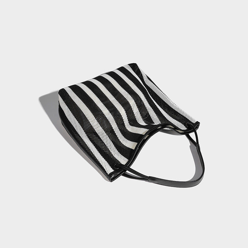 Beaira Summer woven bag women's new vacation lazy style tote bag large capacity single shoulder armpit bag bucket bag