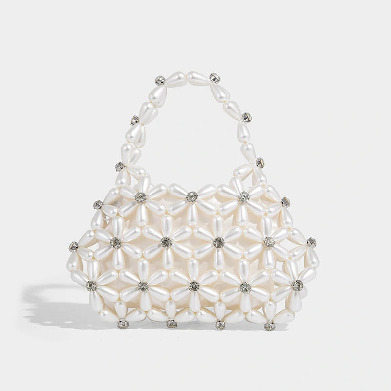 Beaira New personalized hand beaded woven diamond studded shiny and non functional air quality dumpling cloud hand-held crossbody bag
