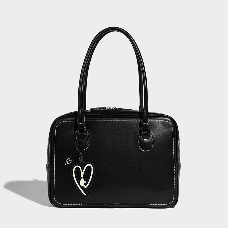 Beaira Autumn and Winter New Large Capacity Toast Bag Vintage Handheld Boston Bag Fashion Single Shoulder Underarm Bag