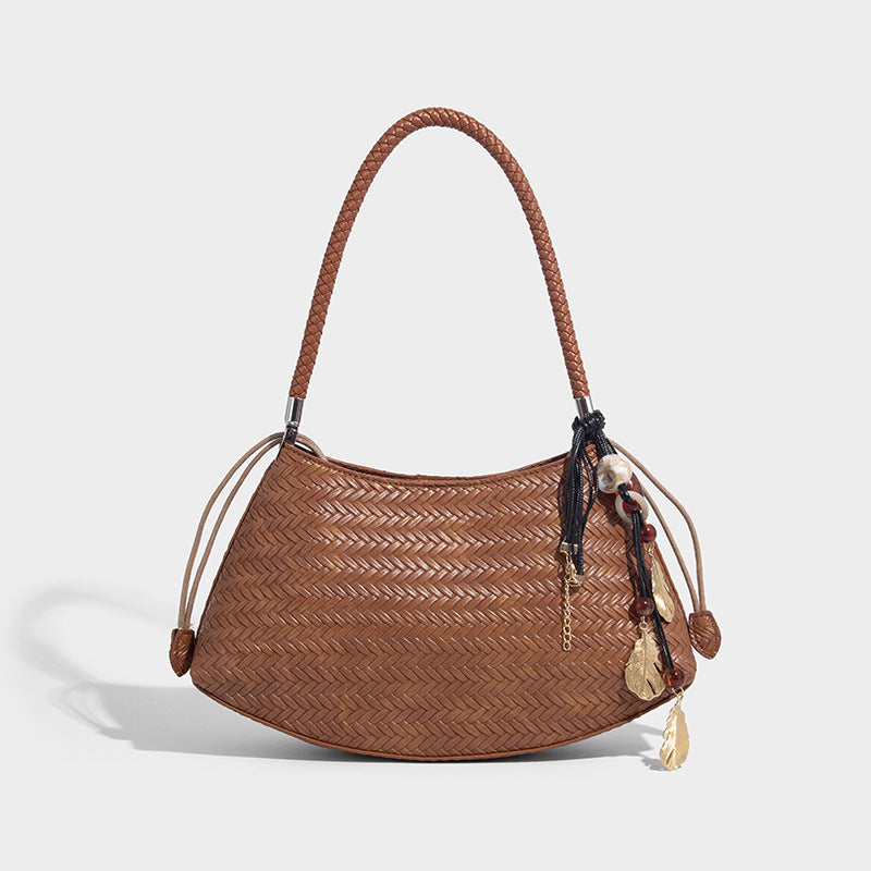 Beaira Original Lazy Style Woven Bag New Underarm Bag for Women Summer New Commuter Versatile Single Shoulder Handbag