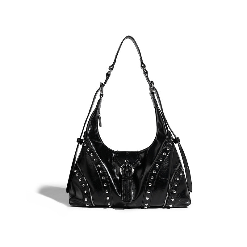 Beaira Fashionable retro design spicy girl armpit bag women's summer new item large capacity Liuding tote crossbody bag