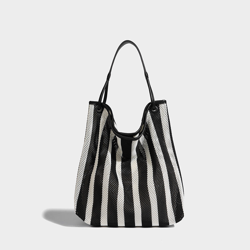 Beaira Summer woven bag women's new vacation lazy style tote bag large capacity single shoulder armpit bag bucket bag