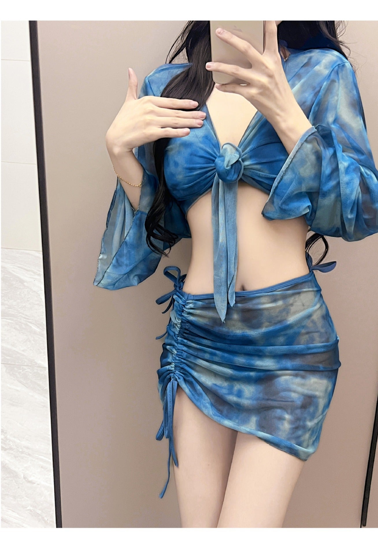 Beaira Cross border European and American beach sexy bikini three piece set split BIKINI swimsuit women's new item
