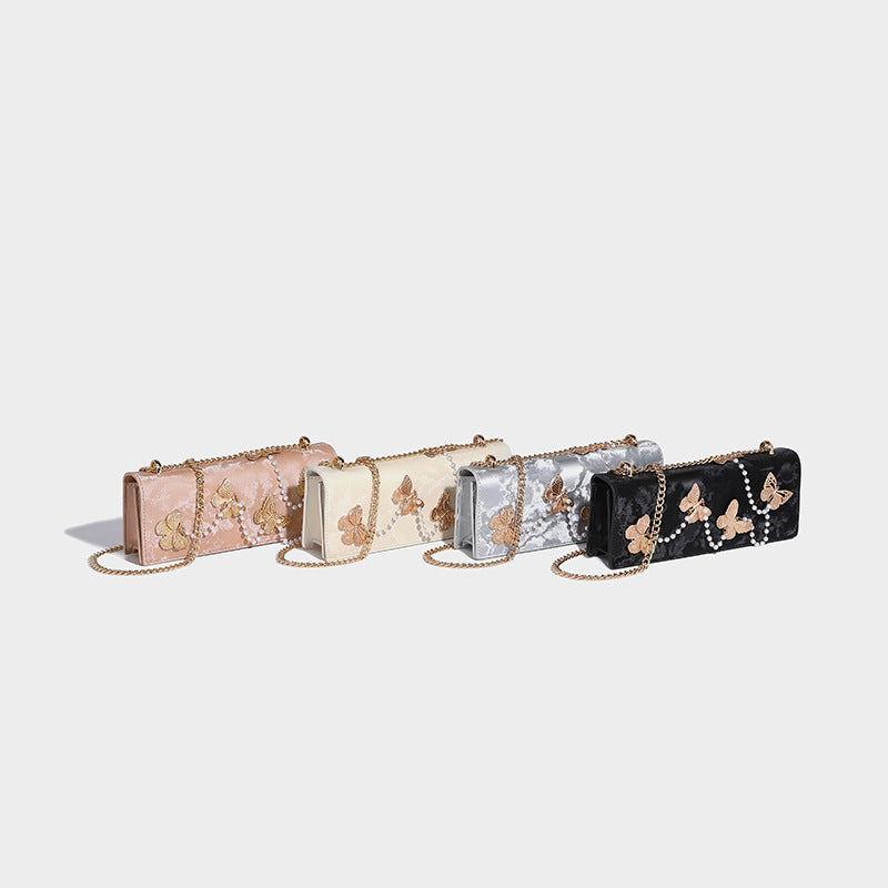 Beaira Small niche design butterfly bag new fashionable and versatile underarm bag high-end feeling sweet and cool spicy girl single shoulder chain bag